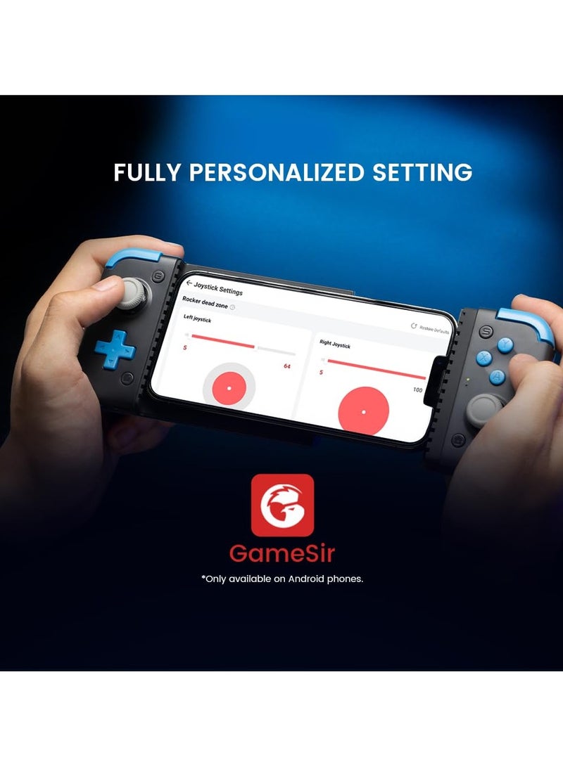 جيم سير وحدة تحكم الألعاب المحمولة X2s Bluetooth لأجهزة iOS وهواتف Android والكمبيوتر الشخصي، عصا التحكم Hall Effect يمكن تعديل ارتفاعها وحدة تحكم ألعاب الهاتف - Image 3
