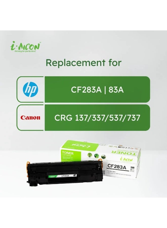 i-AICON CF283A Compatible Black Laser Toner for HP & Canon Printers 1500 Pages - Image 4