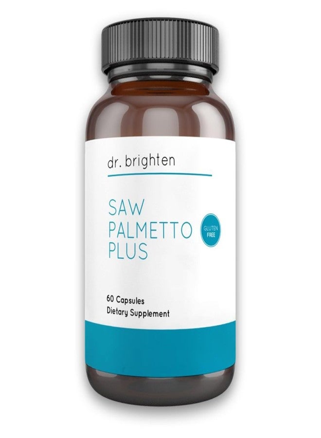 Dr. Brighten Saw Palmetto Plus - Natural Dietary Supplement for Women - PCOS Support to Prevent Hair Loss Acne Oily Skin - Image 1