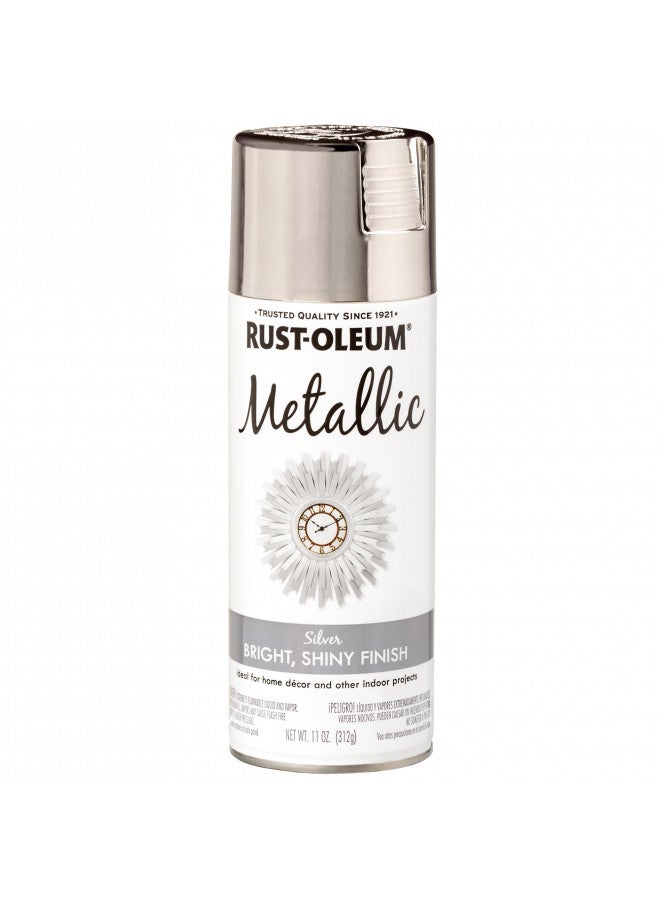 Rust-Oleum 340648 Specialty Metallic Spray, 11 oz, Silver - Image 1