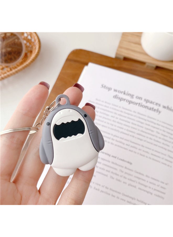 Generic - High Quality Shark Coal Small Apple Airtag Protective Case Anti-loss Locator Airtags Soft Case Suitable-Color:Small New-Applicable Model:AirTag - Image 1