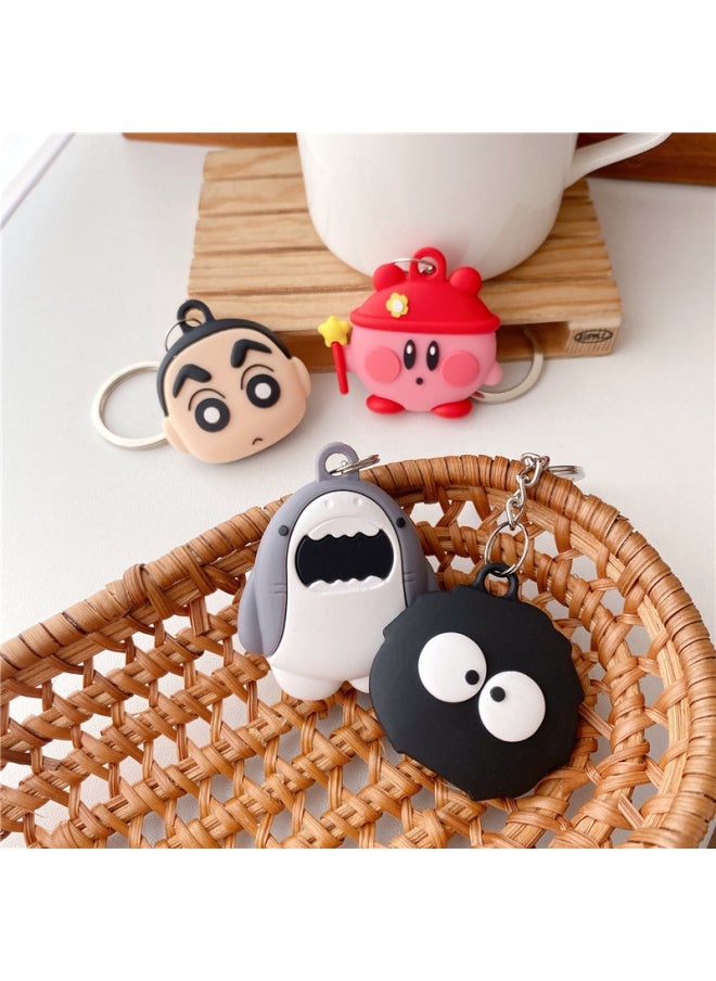 Generic - High Quality Shark Coal Small Apple Airtag Protective Case Anti-loss Locator Airtags Soft Case Suitable-Color:Small New-Applicable Model:AirTag - Image 1
