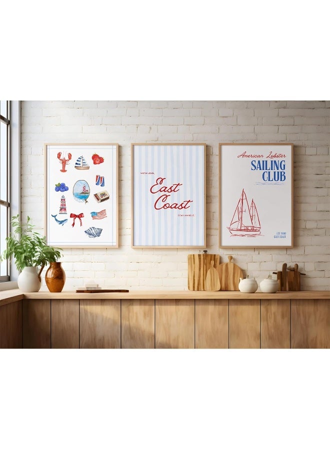 Baccone Coastal Wall Art Preppy Aesthetic Wall Decor - Image 3