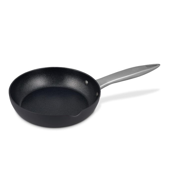 ULTIMATE PRO PREMIUM STAINLESS STEEL NONSTICK COATING FRYING PAN FOR THINKITCHEN, 8 INCHES, BLACK