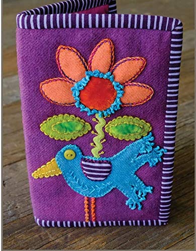 Sue Spargo Bird Bloom Needle Case pattern by Sue Spargo Wool Applique Project 65 x 85 - Image 1