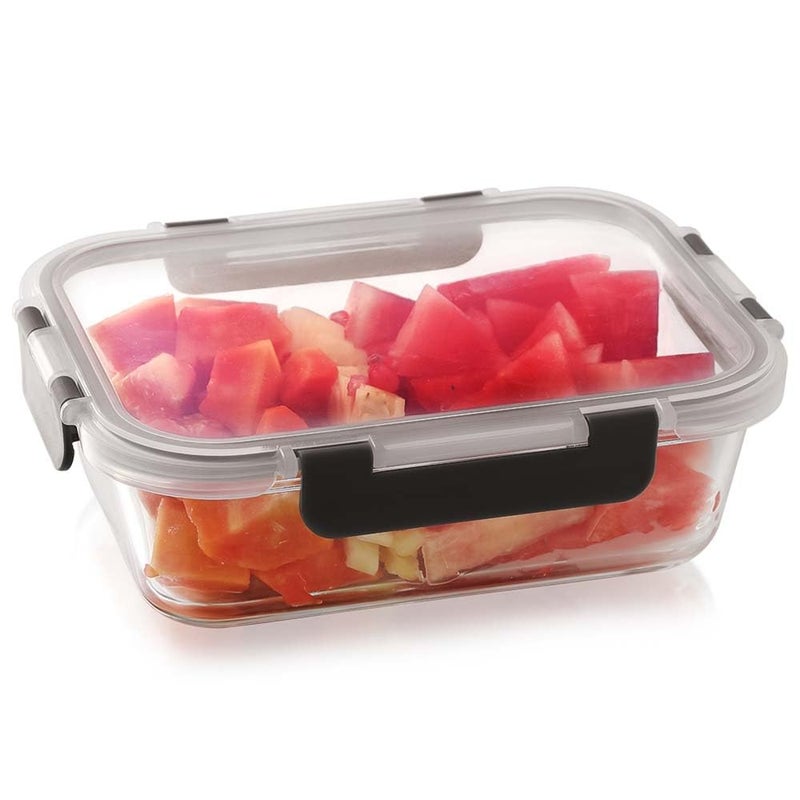 Magnus Magnus G-Lock Glass Lunch Box – 1040ML Rectangle Container with Break-Free Detachable Lock – Oven & Microwave Safe Borosilicate Glass – Kitchen Essentials, Lunch Boxes for Office Men - Image 1