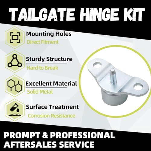 Mocar7 Tailgate Hinge Kit Compatible with 1988-2000 Chevy GMC C1500 K1500 K2500 K3500 C2500 C3500 Replace 38640 15521579 15603558 15691087 15691088 - Image 3