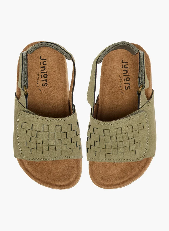 JUNIORS Boys Weave Detail Hook & Loop Sandals Ramadan Collection