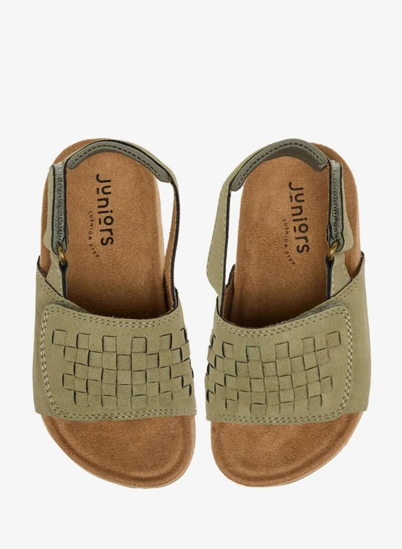 JUNIORS Boys Weave Detail Hook & Loop Sandals Ramadan Collection