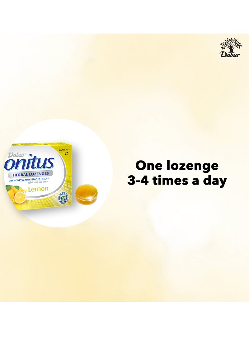 Dabur Honitus Herbal Lemon 24 Lozenges - Image 5