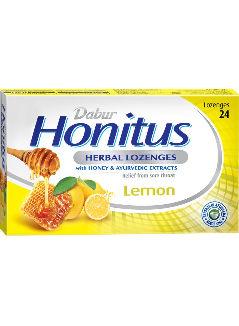 Dabur Honitus Herbal Lemon 24 Lozenges - Image 1