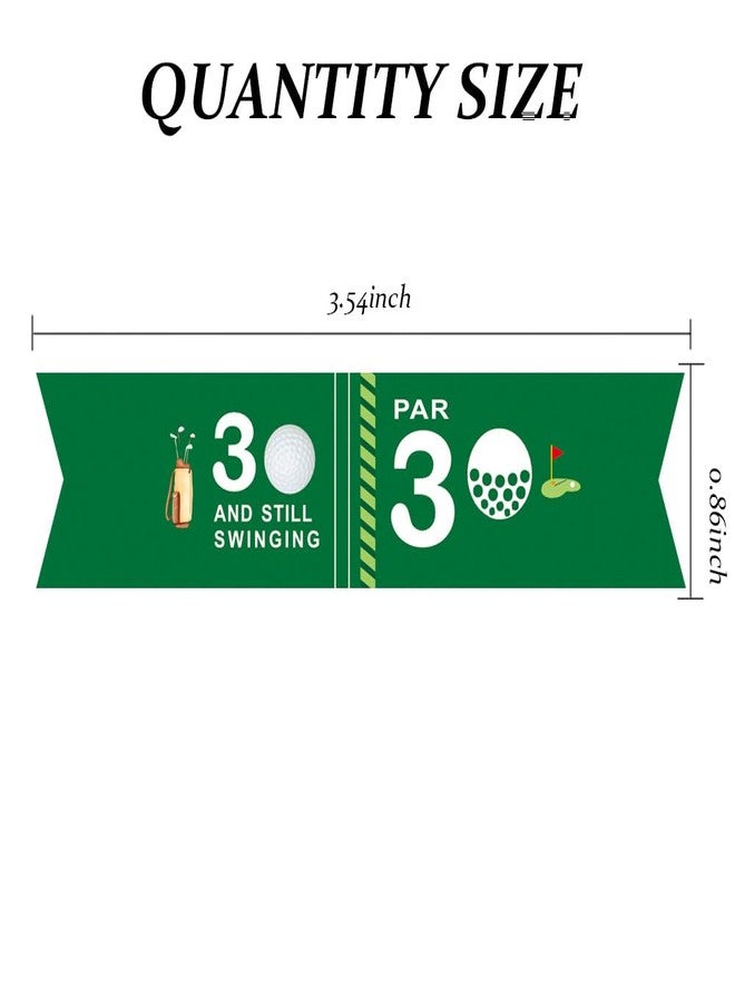 VOWFOO Golf Themed Birthday Party Straw Decor, 20 PCS Par 30 And Still Swinging Birthday Disposable Paper Cocktail Drinking Straw With Flag Tag for Par 30 Golf 30th Birthday Party Decorations (Par 30) - Image 3