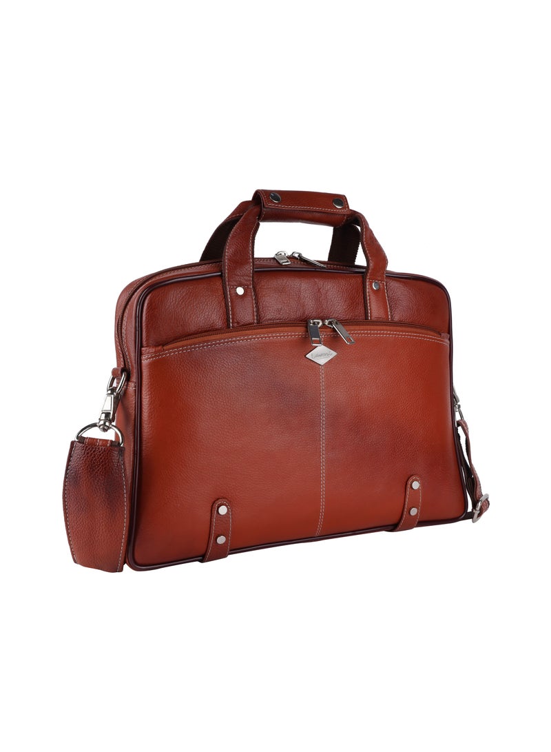 LAVERI LEATHER Genuine Leather Office And Travel Document Laptop bag Style 510  - Image 5