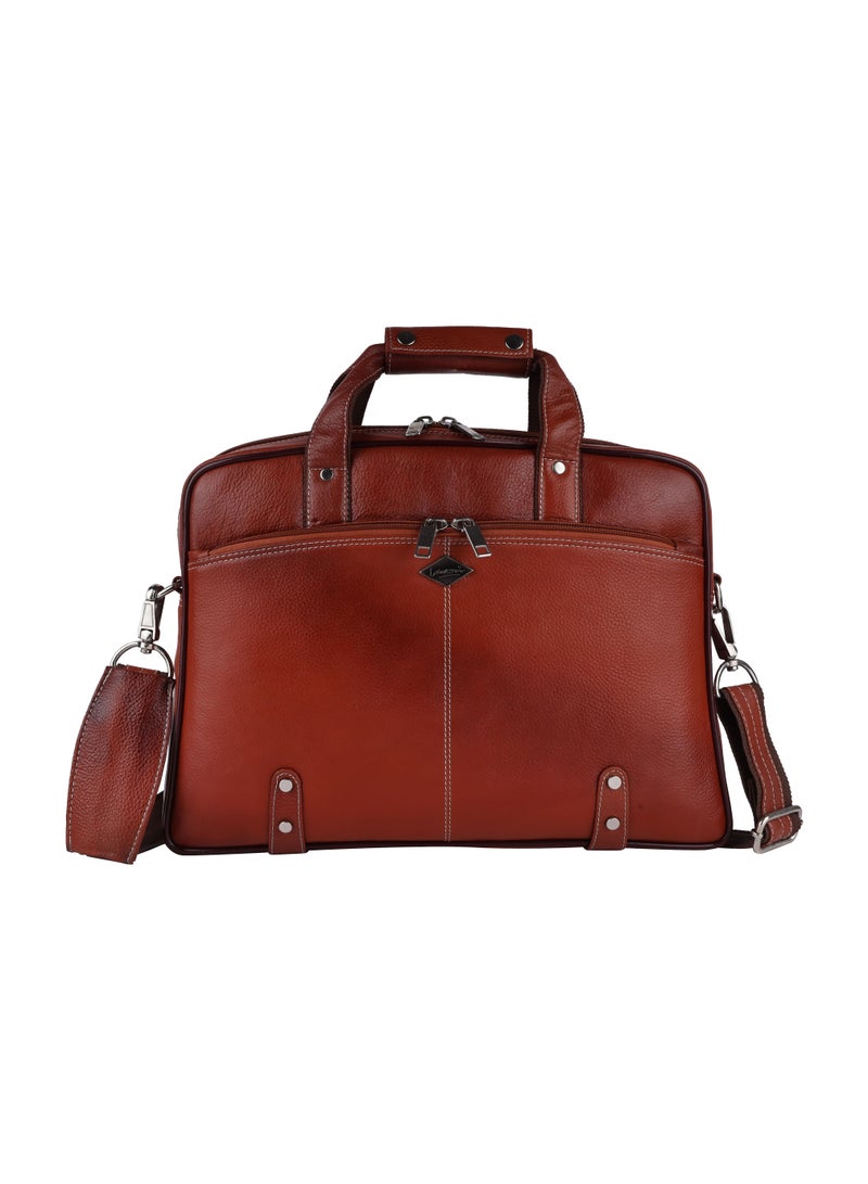 LAVERI LEATHER Genuine Leather Office And Travel Document Laptop bag Style 510  - Image 1