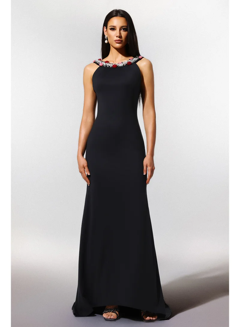 Bella Barnett  Hedar Sleeveless Backless Sequins Maxi Dress for Women | Best Price UAE