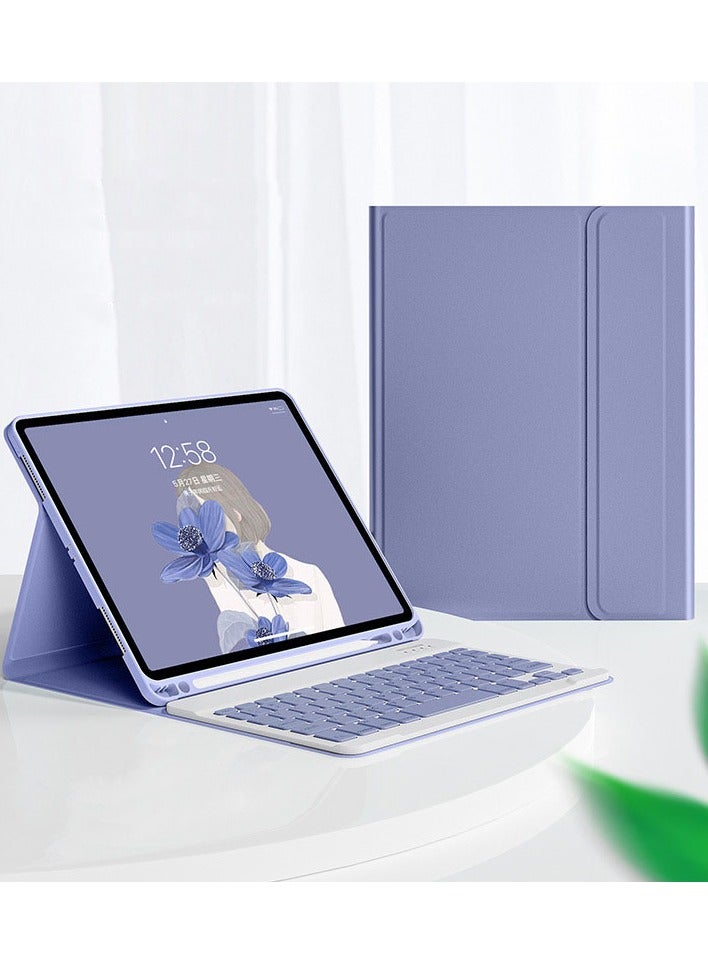 Galaxy Tab S10 FE 10.9 Inch Case with Keyboard , Detachable Magnetic Keyboard Case with S Pen Holder for Galaxy Tab S10 FE Tablet