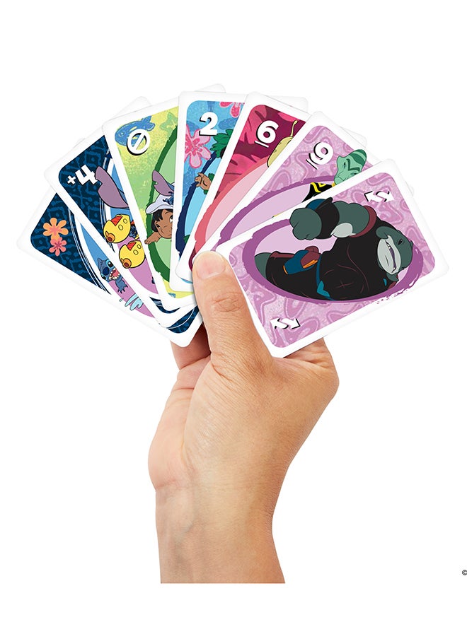 Mattel Games UNO Disney’s Lilo and Stitch Card Game for Kids, Adults & Family with Deck & Special Rule Inspired by the Movie  - Image 2