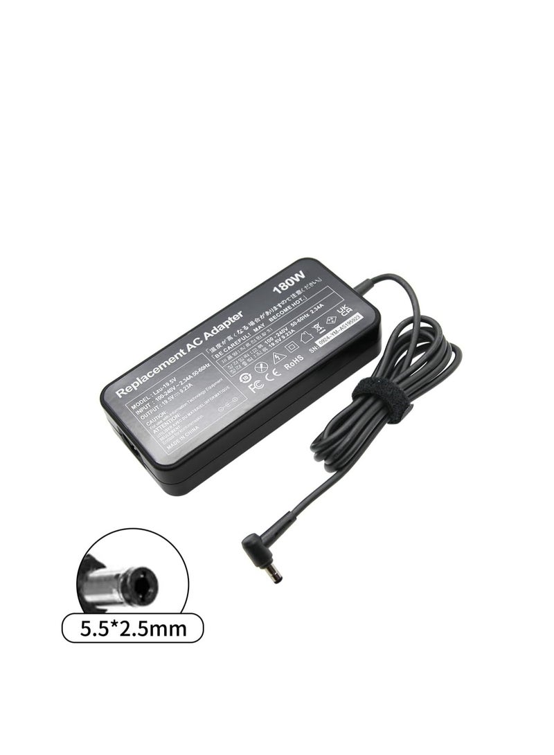 Terabyte 180W UK Plug Charger AC Adapter For Asus 19.5V 9.23A 5.5x2.5mm for ROG G75 G75VW GL502VT GL502V G75VX GL502 FX505GM FX705GD 0A001-00260100 ADP-180HB D ADP-180MB F for MSI GF65 MSI G GL66 - Image 1