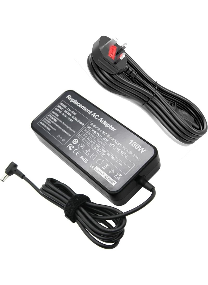 Terabyte 180W UK Plug Charger AC Adapter For Asus 19.5V 9.23A 5.5x2.5mm for ROG G75 G75VW GL502VT GL502V G75VX GL502 FX505GM FX705GD 0A001-00260100 ADP-180HB D ADP-180MB F for MSI GF65 MSI G GL66 - Image 2