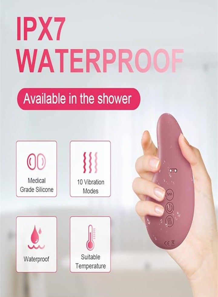 Generic Kneading massager, heating function, real massage, relieve milk duct blockage, heating massager, convenient for baby feeding, improve secretion circulation (rose pink)  - Image 2