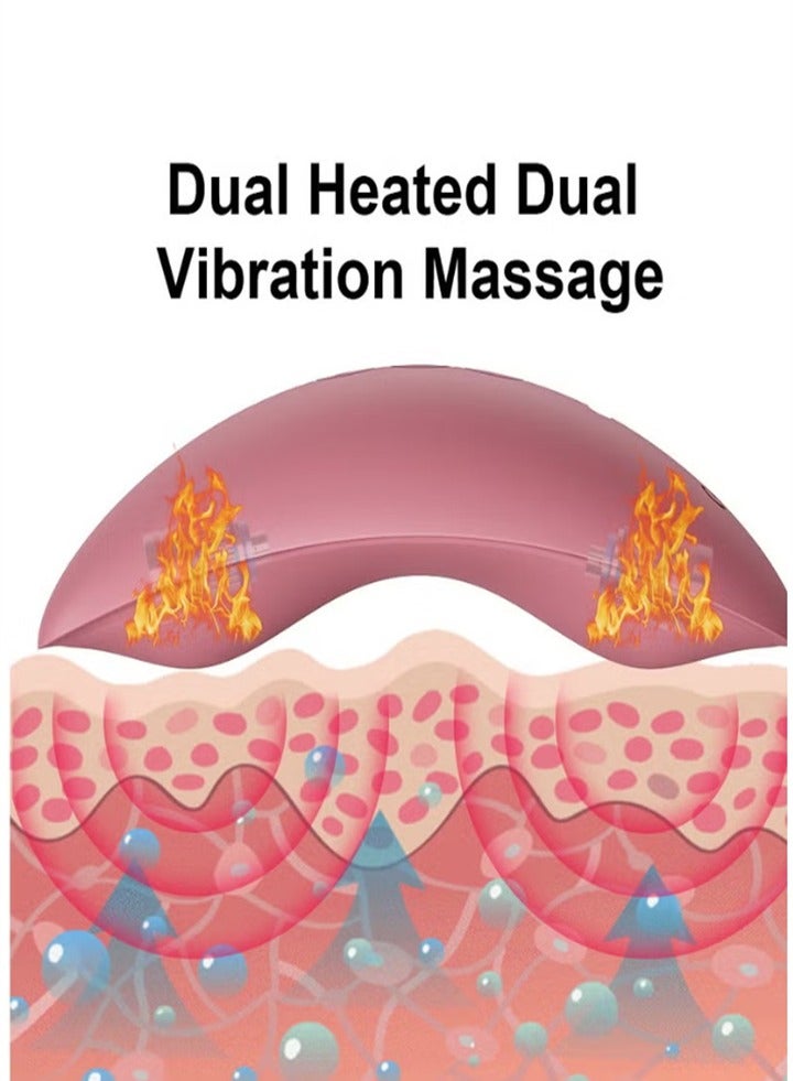 Generic Kneading massager, heating function, real massage, relieve milk duct blockage, heating massager, convenient for baby feeding, improve secretion circulation (rose pink)  - Image 4