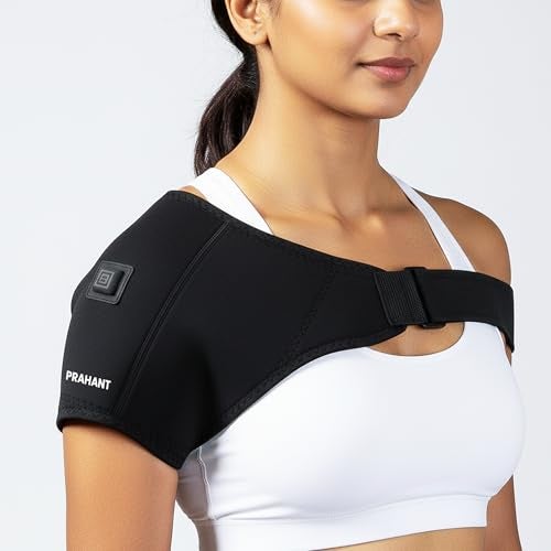 PRAHANT Shoulder Heating Pad with Compression | Adjustable Heated Shoulder Wrap for Comfort & Support | Reusable Shoulder Brace for Daily Use (A-1) - Image 1