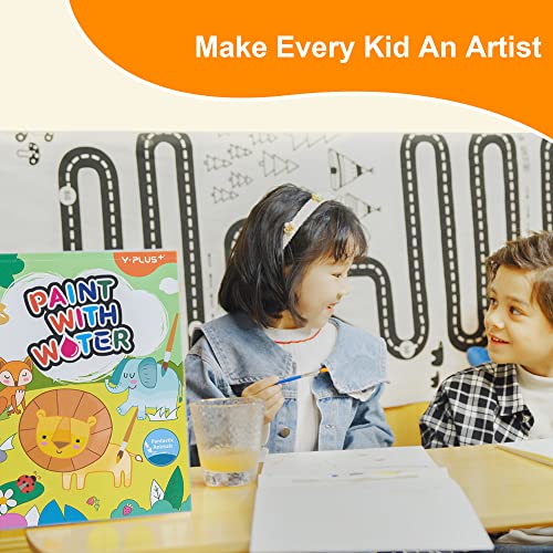 YPLUS Paint with Water Books for Toddlers, Art Craft Toys Watercolor Painting Paper for Kids Gift for Drawing with Brush - Unicorn - Image 4
