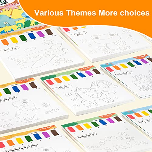 YPLUS Paint with Water Books for Toddlers, Art Craft Toys Watercolor Painting Paper for Kids Gift for Drawing with Brush - Unicorn - Image 2