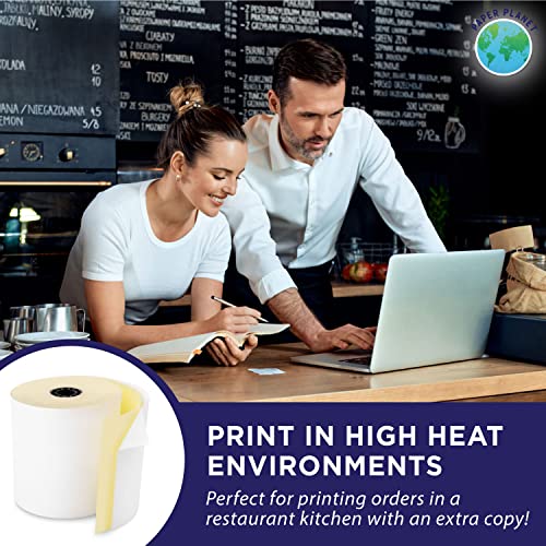 PaperPlanet Kitchen Printer Paper for Clover Kitchen Receipt Printer Star SP700 Ink Printer) by Paper Planet | 2-Ply Carbonless Paper | 18 Rolls with 1 Ribbon - Image 5