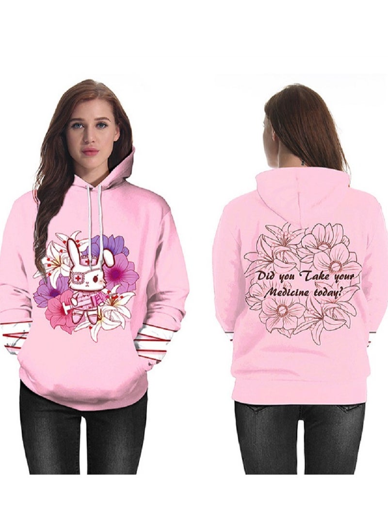 Loquat Japanese Cartoon Anime Peripheral 3D Digital Printing Long Sleeved Hooded Sweater  - Image 2