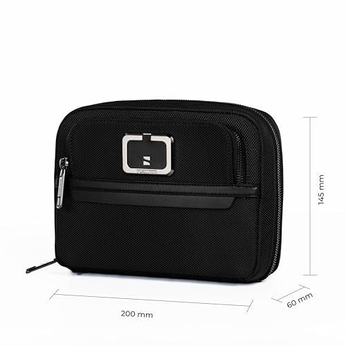 Scarters Tech Kit | Gadget Organizer Bag | Everlast Nylon | Travel Case for Cables, Chargers, Power Banks | Portable Storage for Gadgets, Hard Drives | Black - Image 2