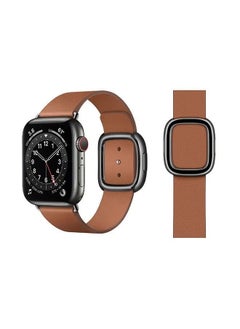 Leather Replacement Band For Apple Watch Series 6/SE/5/4/3/2/1 Brown