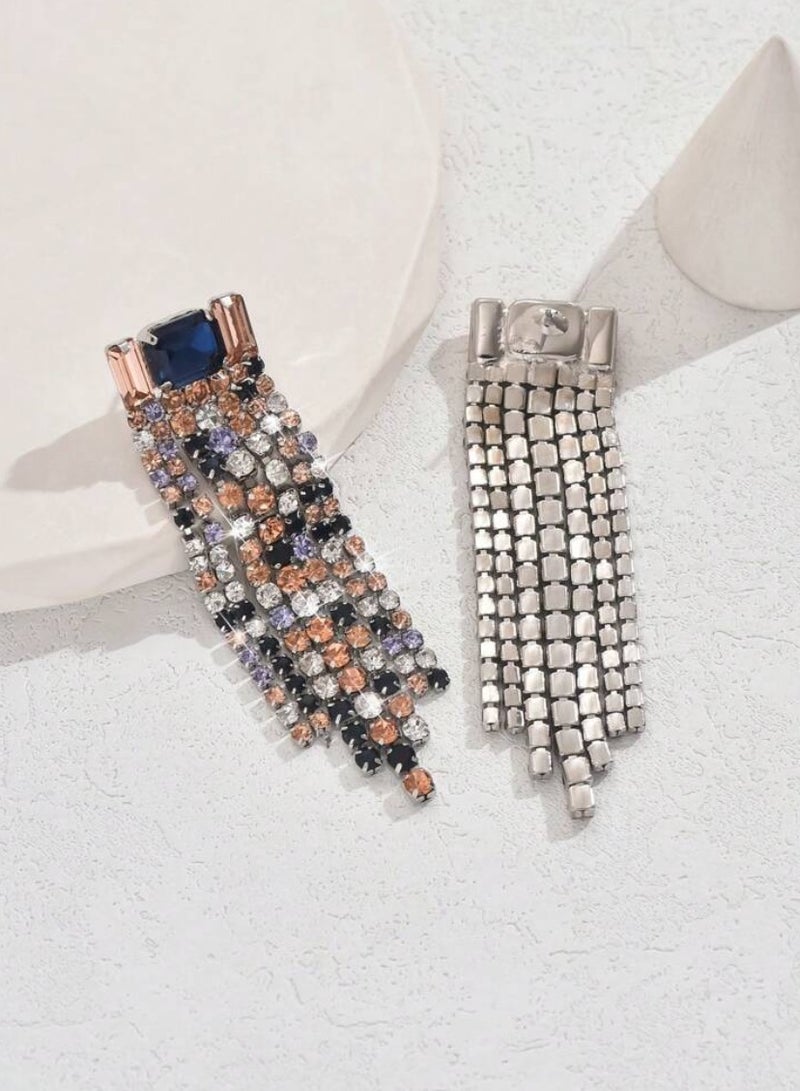 إيكوال حلق أذن نسائي طويل انيق وعصري مرصع بالزركون - Image 5