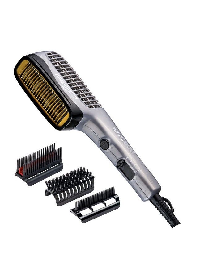 Red by Kiss 1875 Ceramic Ionic Styler (Bd02U) 3 Attachments Including Detangler Pik 4 Heat Speed Settings Cool Shot Button  - Image 3