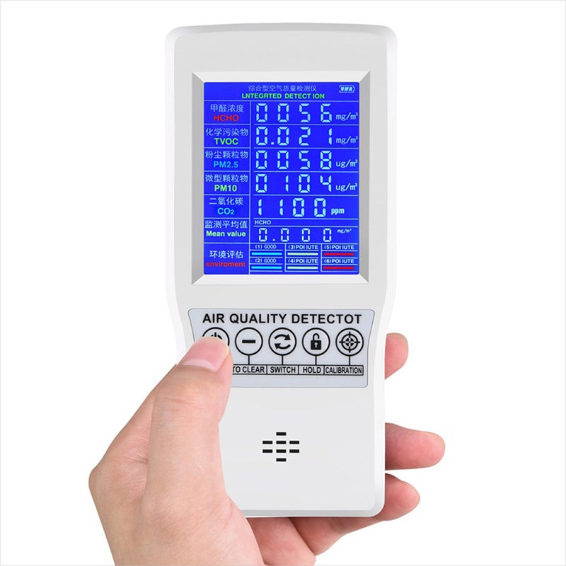 Intelligent Digital LCD Formaldehyde Detector Protable Home Air Quality Meter Carbon Dioxide Detector Gas Analyzer - Image 1