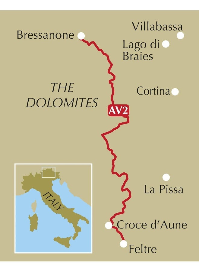 Alta Via 2 - Trekking in the Dolomites: Includes 1:25,000 map booklet. With Alta Vie 3-6 in outline - Image 3