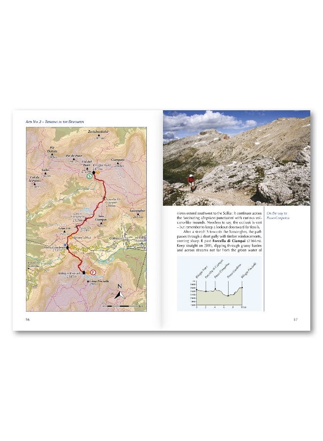 Alta Via 2 - Trekking in the Dolomites: Includes 1:25,000 map booklet. With Alta Vie 3-6 in outline - Image 4