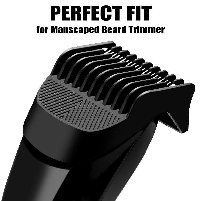 Amorka Replacement Trimmer Guards for MANSCAPED THE BEARD HEDGER, 20 Different Length-setting (0.5mm to 10mm max.) Comb Attachment Cutting Guide Compatible with Manscaped Beard Trimmer Guards - Image 3
