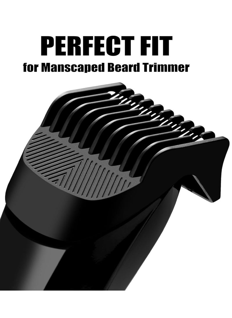 Replacement Trimmer Guards for MANSCAPED THE BEARD HEDGER, 20 Different Length-setting (0.5mm to 10mm max.) Comb Attachment Cutting Guide Compatible with Manscaped Beard Trimmer Guards