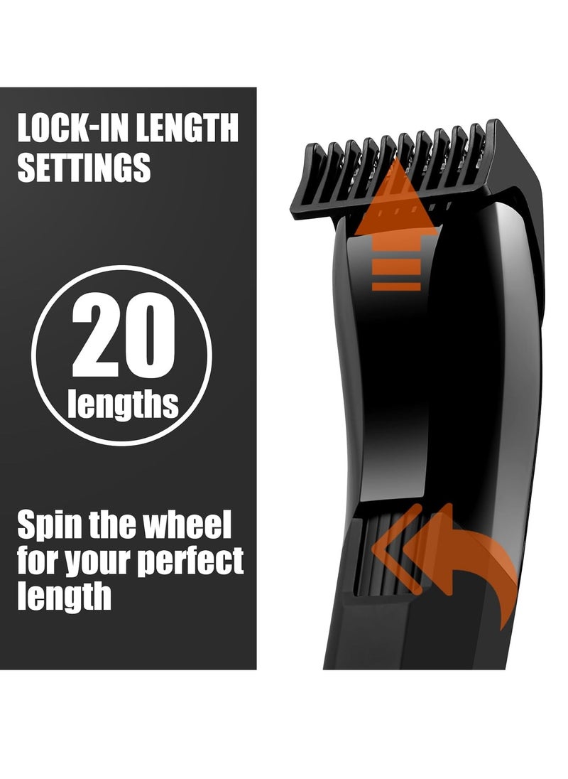 Replacement Trimmer Guards for MANSCAPED THE BEARD HEDGER, 20 Different Length-setting (0.5mm to 10mm max.) Comb Attachment Cutting Guide Compatible with Manscaped Beard Trimmer Guards