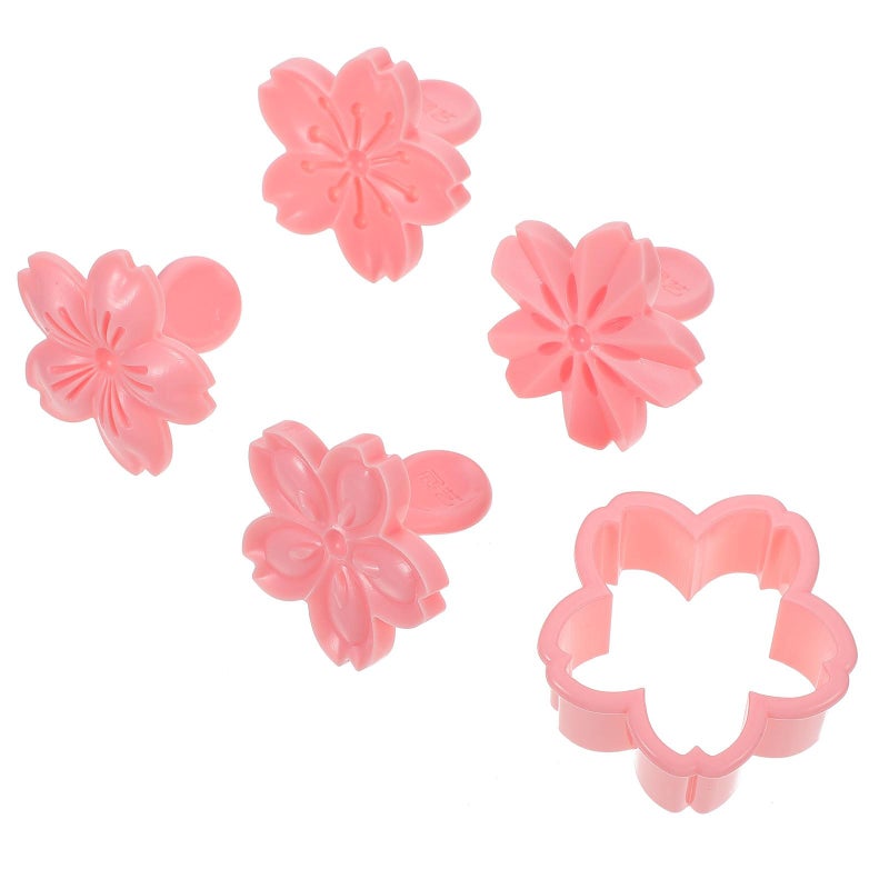 Cherry Cutter Set Embossed Plastic Biscuit Molds with Press Stamp for Homemade Cookies and Fondant - Image 2