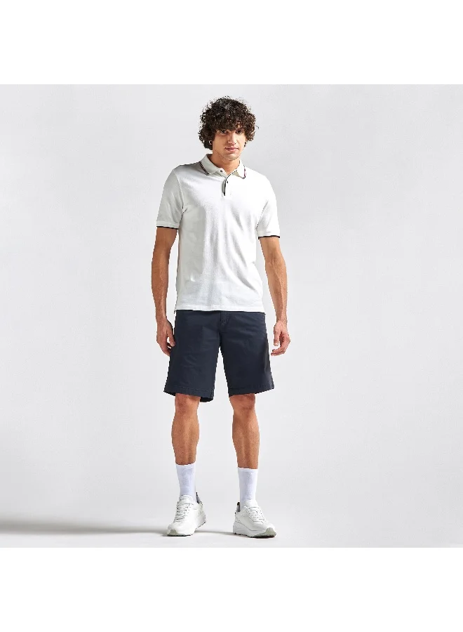 Splash FAV Tipping Detail Polo T-shirt with Short Sleeves