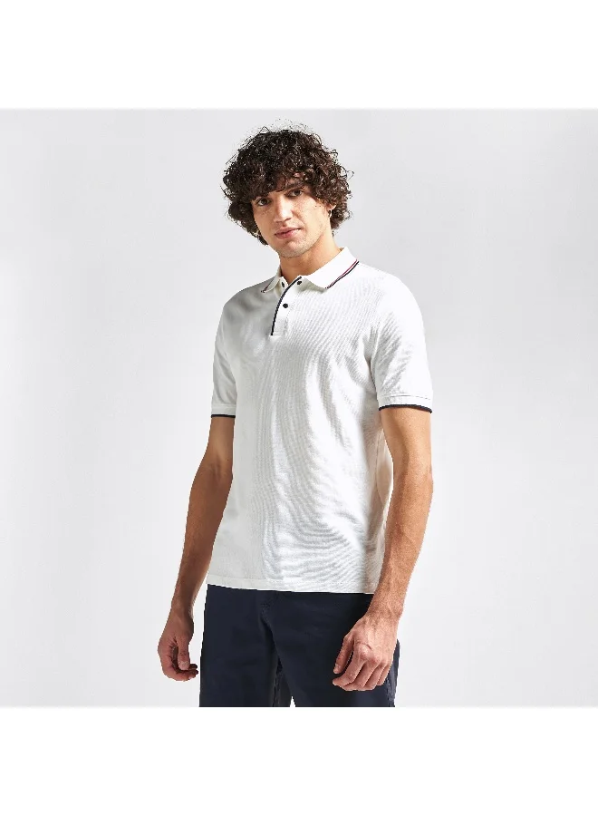 Splash FAV Tipping Detail Polo T-shirt with Short Sleeves