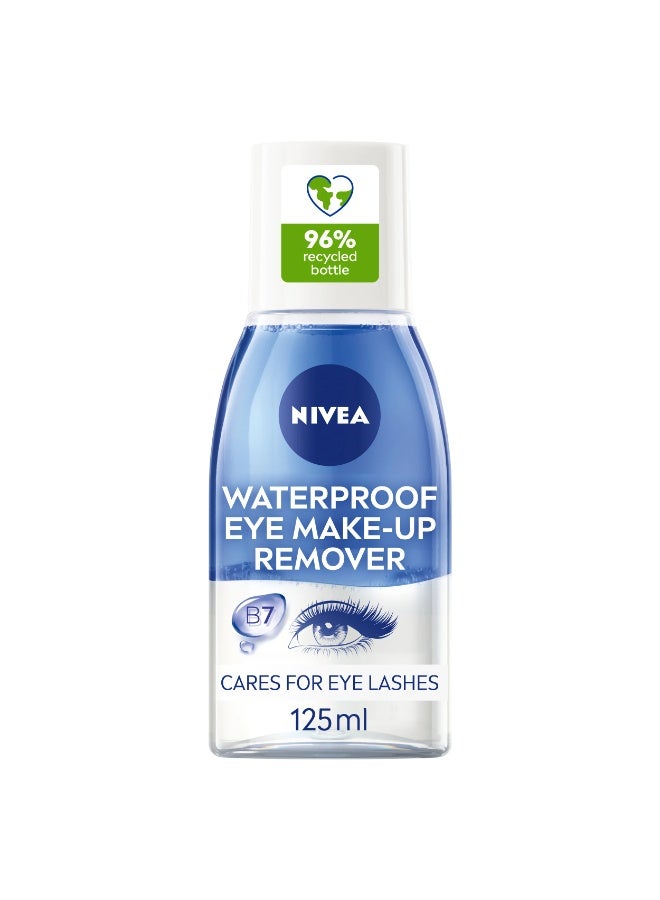 NIVEA Double Effect Eye Makeup Remover, Gentle Bi-Phase Formula, 125ml - Image 1