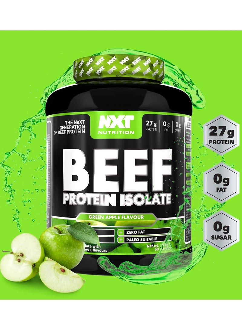 NXT Nutrition Beef Protein Isolate - Green Apple - (1.8kg)  - Image 3