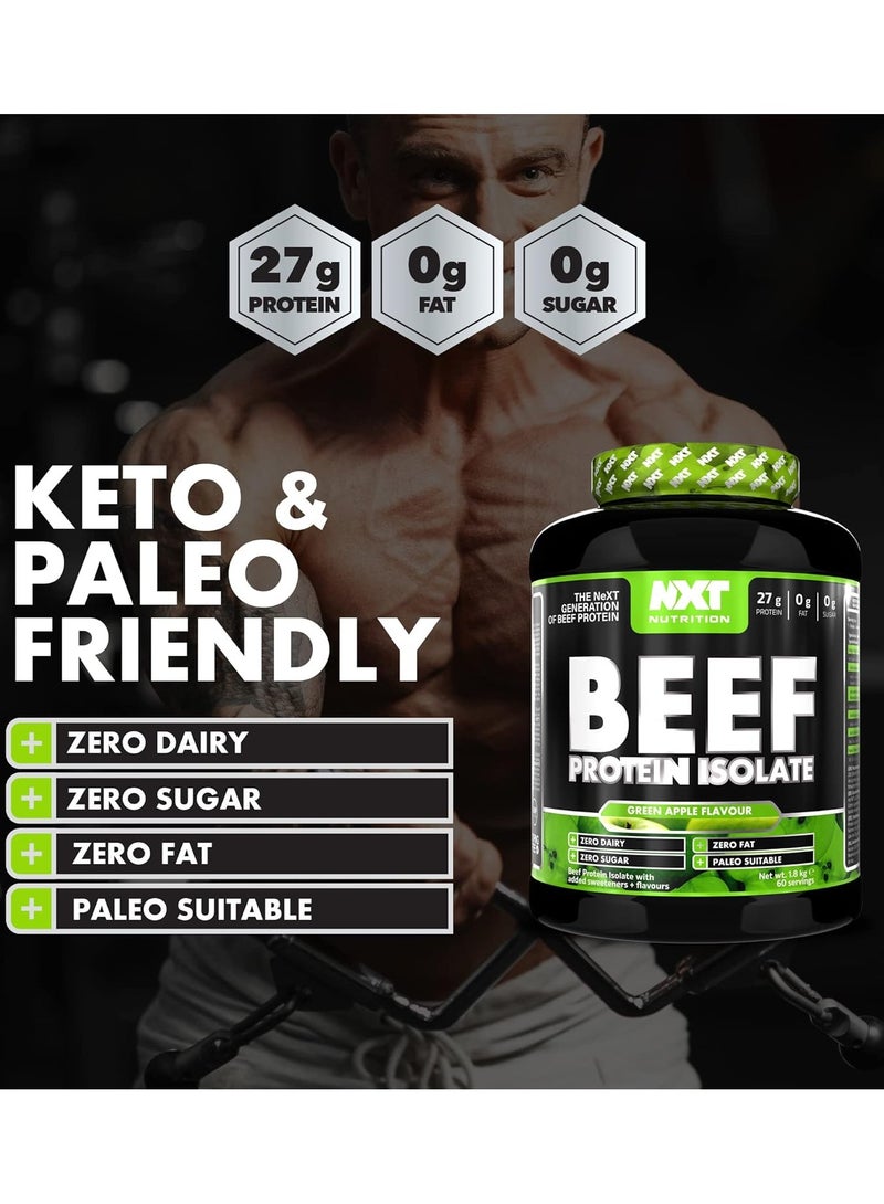 NXT Nutrition Beef Protein Isolate - Green Apple - (1.8kg)  - Image 5