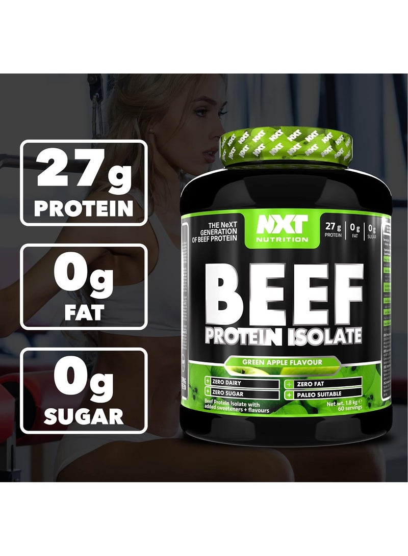 NXT Nutrition Beef Protein Isolate - Green Apple - (1.8kg)  - Image 4