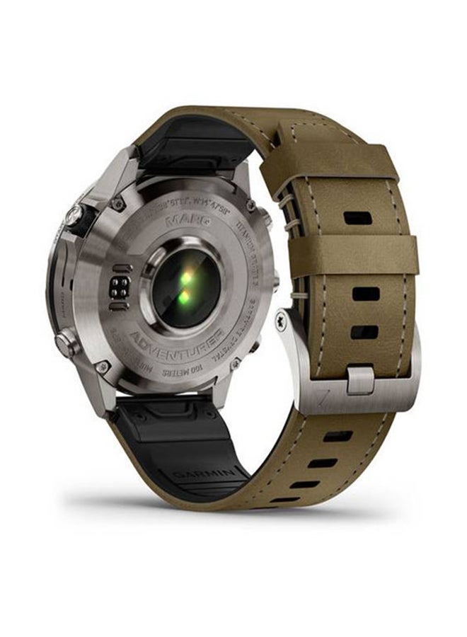 GARMIN Marq Adventurer Gen 2 - Ultimate Luxury Smartwatch - 46MM - Grade 5 Titanium Material, Up To 16 Days Battery Life - 1.2"inch Amoled Display, Scratch Resistant, Domed Sapphire Crystal, 20+ Adventure Tracking Features, Advanced GPS Features, Built-in GNSS and Sports App, iOS and Android Compatible Brown - Image 4