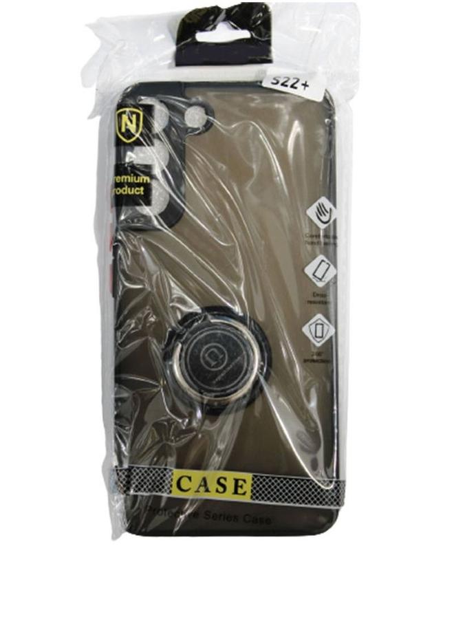 إيروريكس غطاء حماية لهاتف سامسونج S22+ مع حامل حلقي مغناطيسي أسود - Image 2