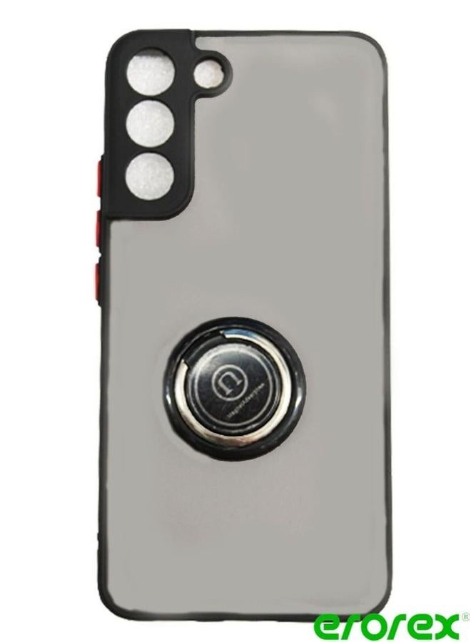إيروريكس غطاء حماية لهاتف سامسونج S22+ مع حامل حلقي مغناطيسي أسود - Image 1